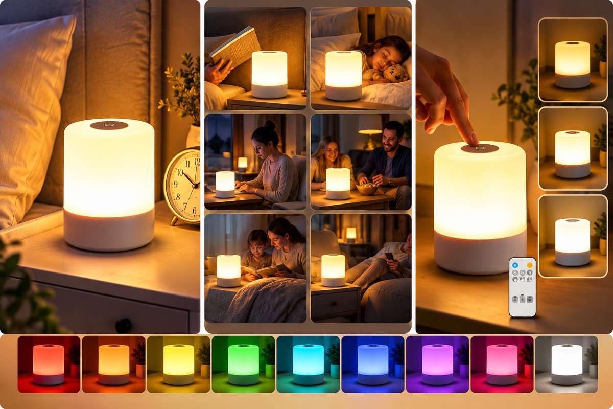 Dimmable LED Bedside Lamp