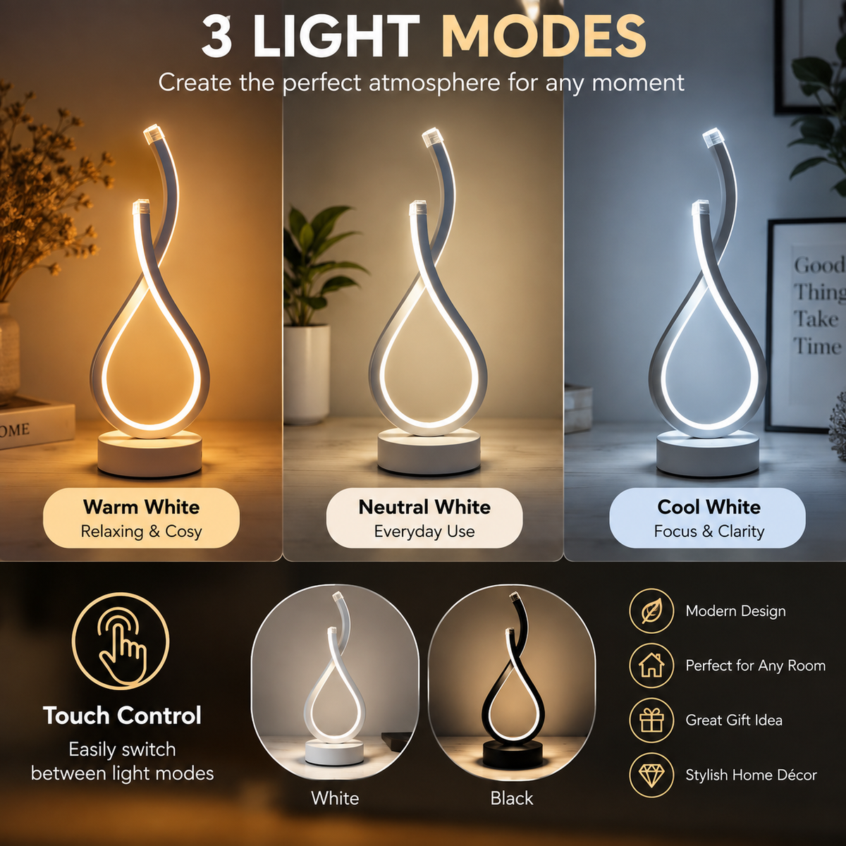 Infinity LED Table Lamp