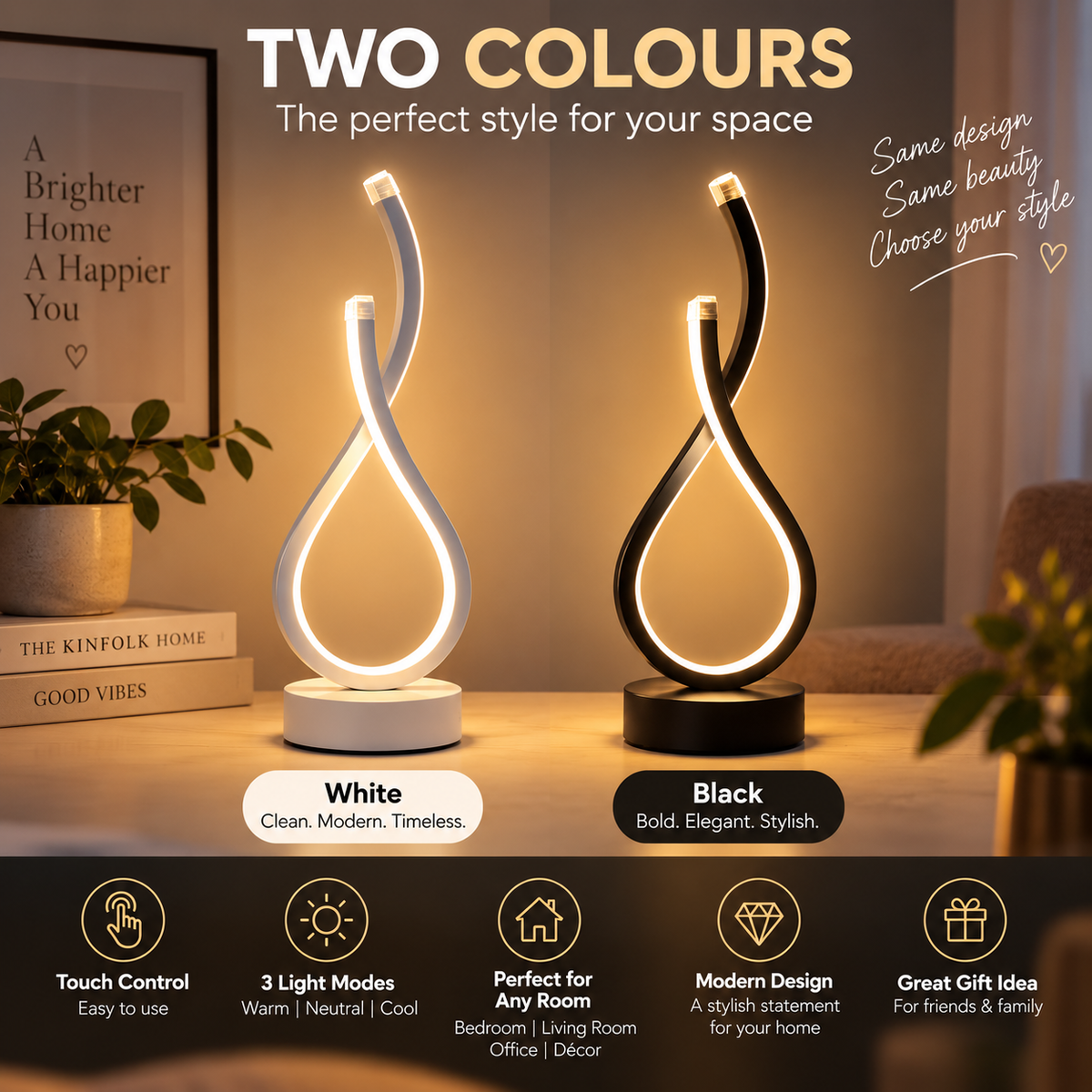 Infinity LED Table Lamp