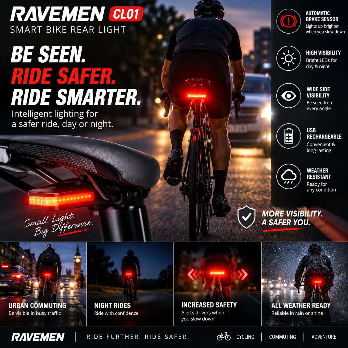 Smart Bike Rear Light