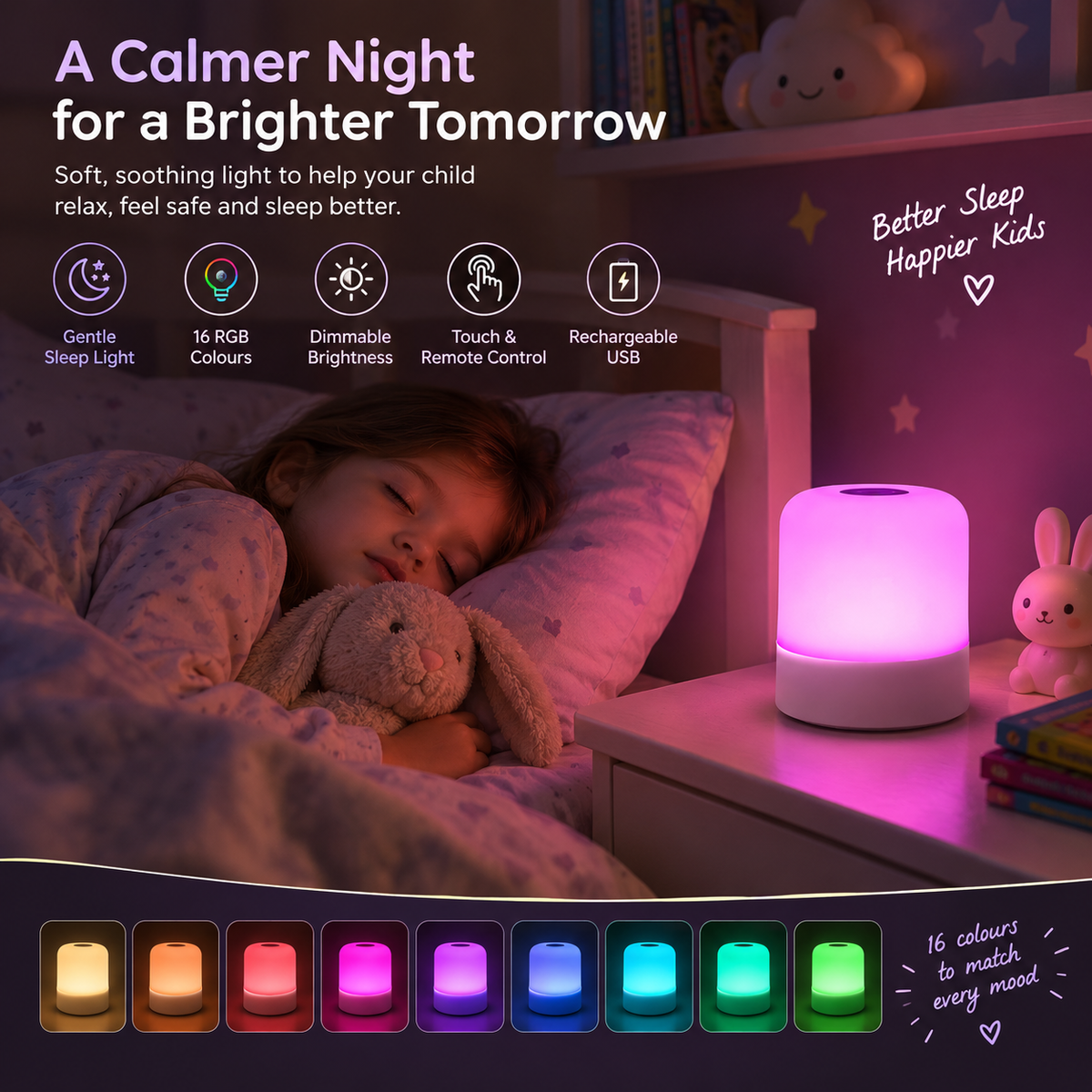 RGB Touch Night Light