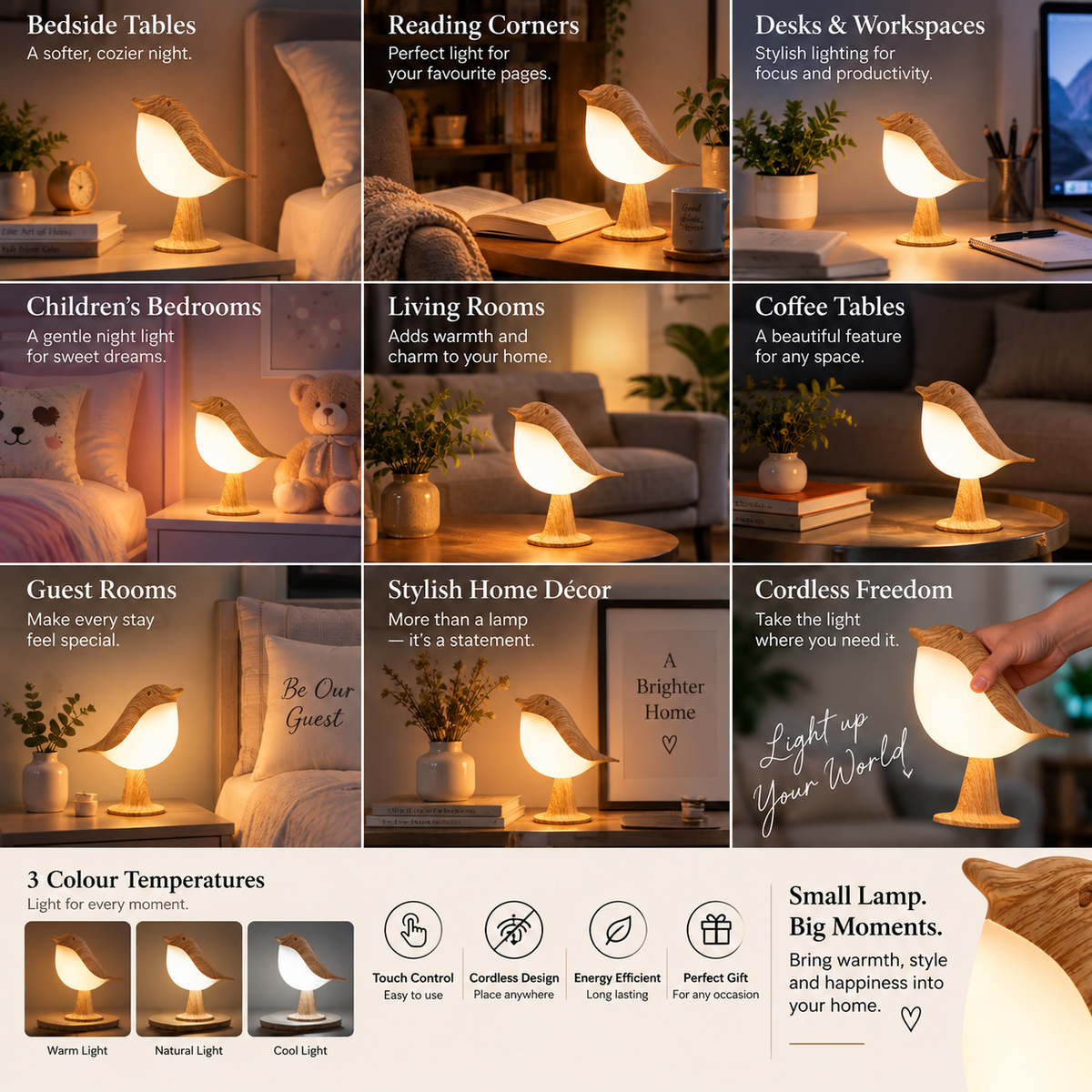 Bird Table Lamp