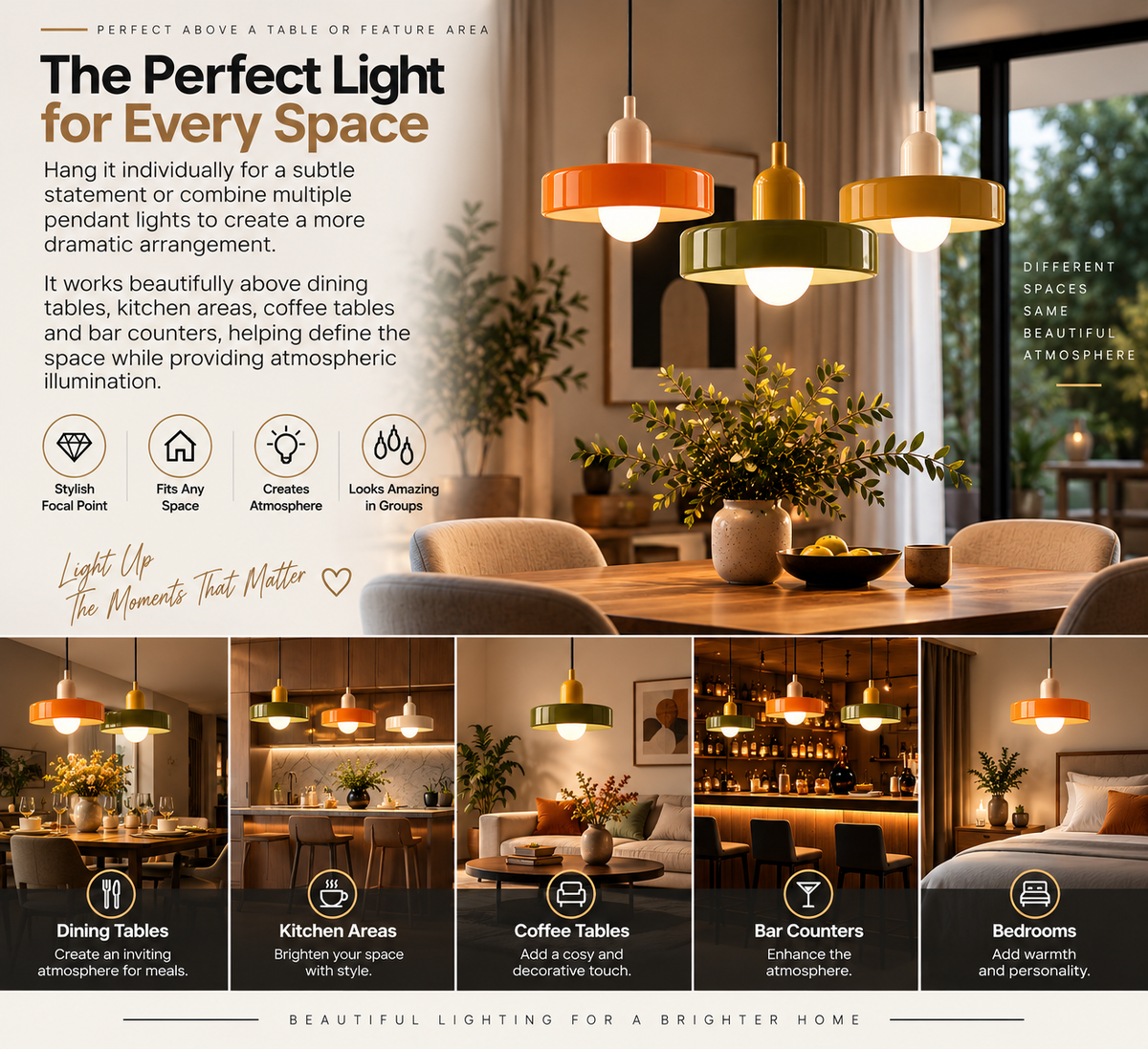 Nordic Glass Pendant Light
