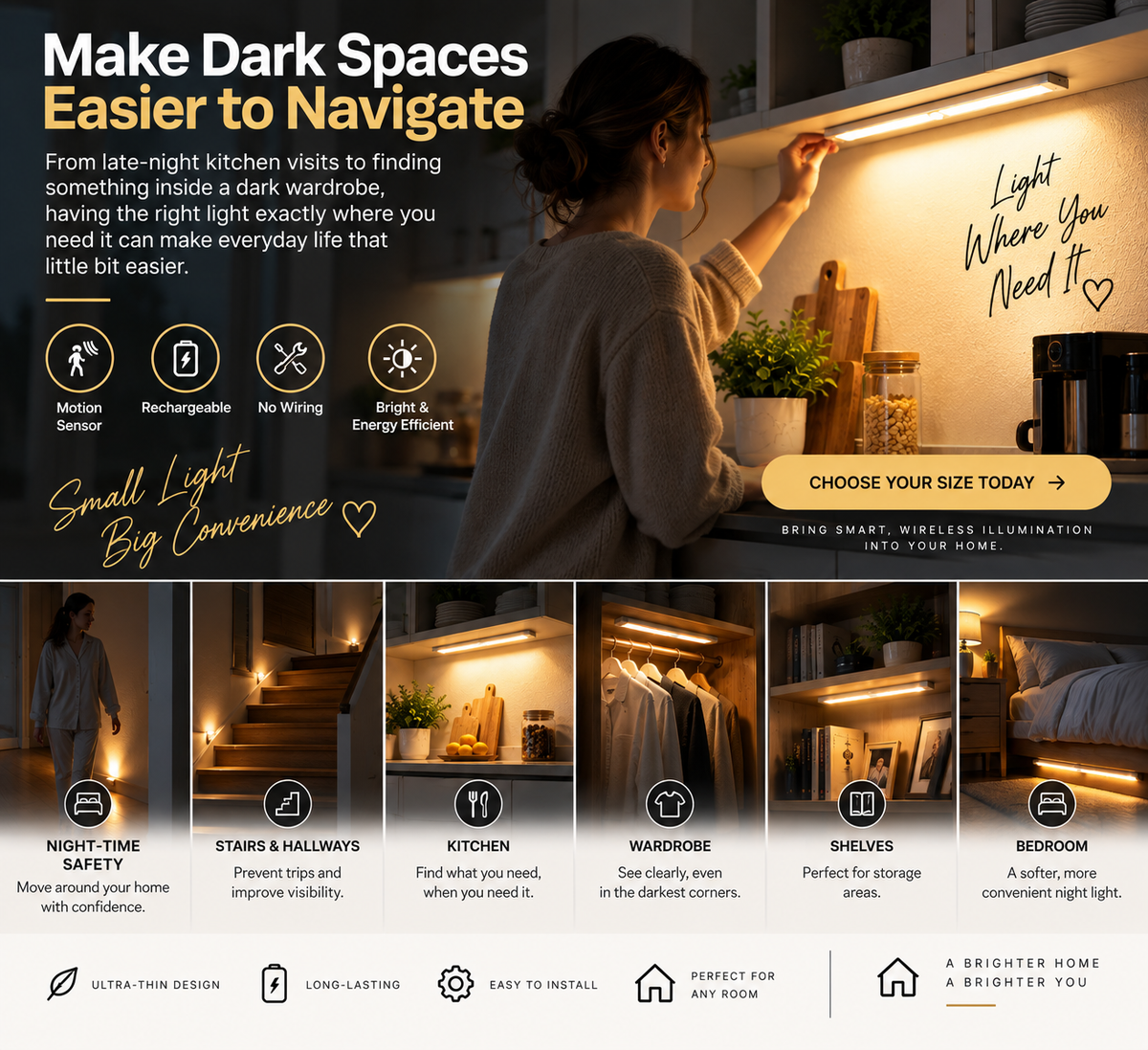 Motion Sensor Under Cabinet Light
