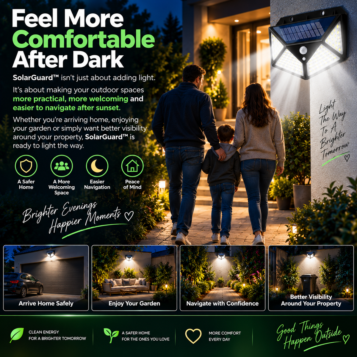 SolarGuard™ Outdoor Solar Motion Sensor Light