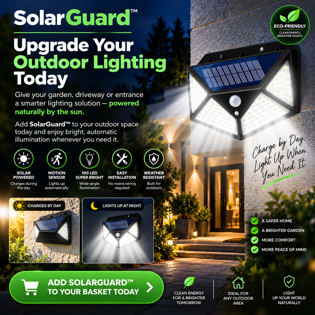 SolarGuard™ Outdoor Solar Motion Sensor Light