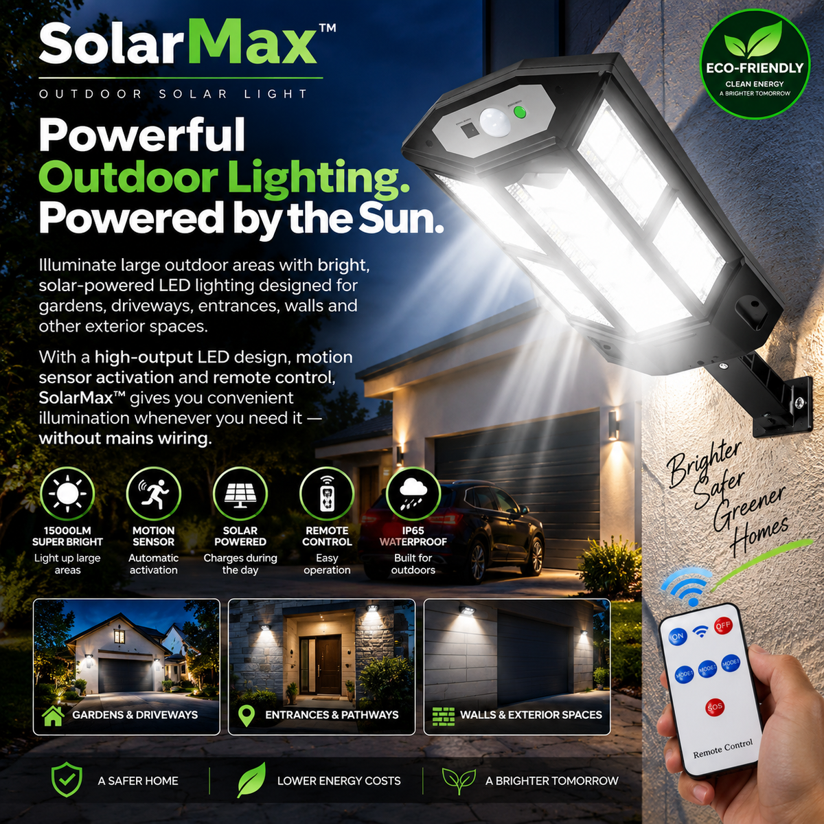 SolarMax™ 15000LM Solar Security Light