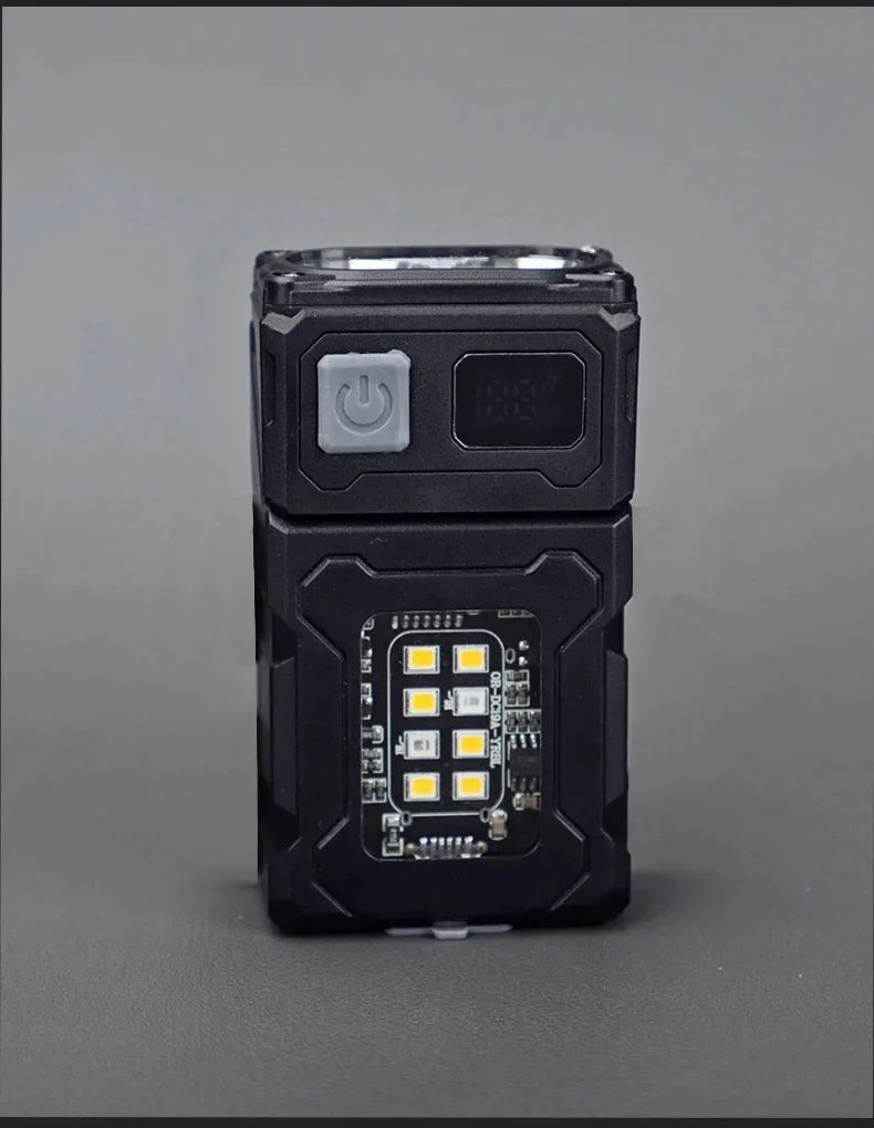 Tactical Portable Work Light EDC Flashlight Tool Mini LED Flashlight Outdoor Camping Hiking Tool MOLLE Flash Light Rechargeable
