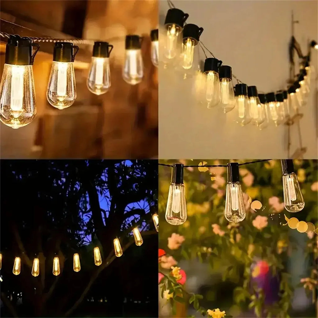 1PC Solar Bulbs String Lights,Outdoor Waterproof Garden Lamps,Garden,Terrace,Balcony,Camping,Party Retro Decoration  Fairy Lamps