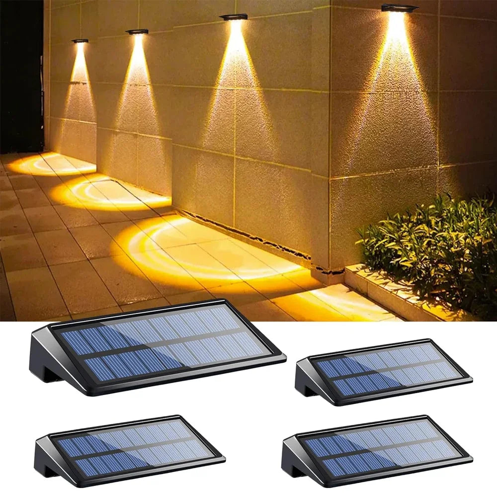 1-4pcs Solar Wall Light Outdoor Waterproof Solar Light Lighting Home Garden Courtyard Decoration Outdoor Sunlight Light
