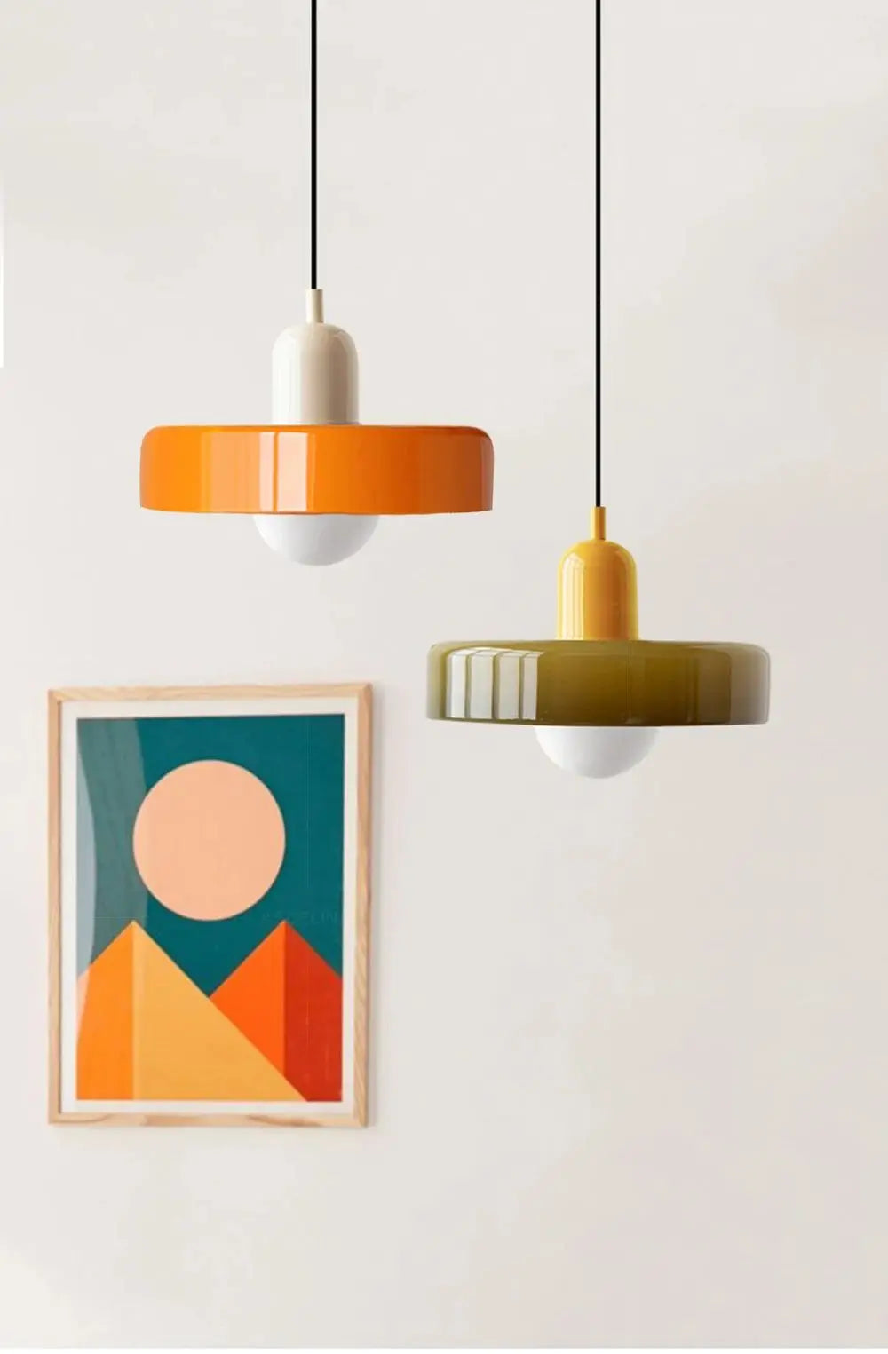 Nordic Glass Bauhaus Dining Room Chandelier Living Room Bedroom Bar Retro Coffee Shop Decoration Chandelier Lighting Fixtures