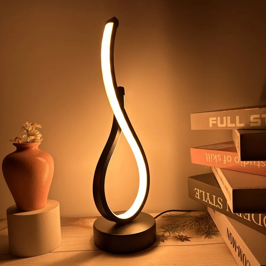 Creative LED Table Lamp Abajur Para Quarto Lampada Tavolo Led Minimalist Bedroom Decor Light Lampara Estilo Industrial  lamps