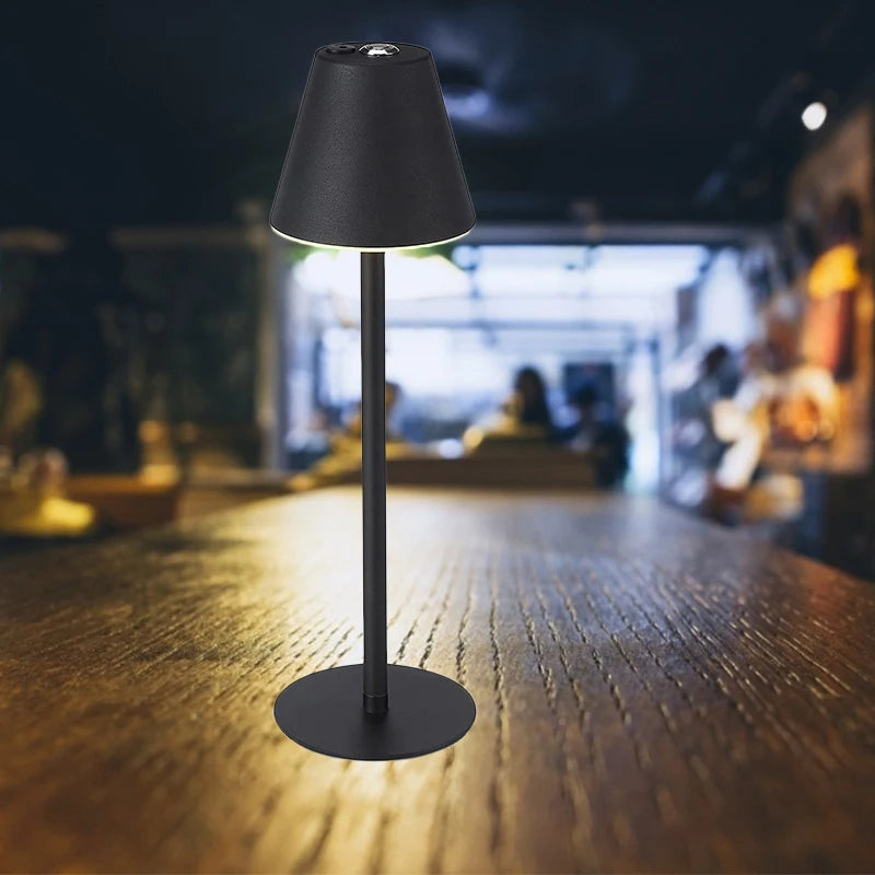 Portable Led Metal Desk Lamp Bar Retro Table Lamp With USB Rechargeable Battery Lampe Touch Dimming Eye Protection Night Lights