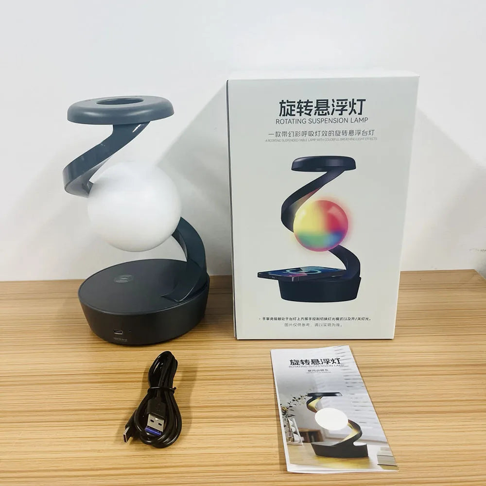 RGB Touch Atmosphere Lamp Wireless Charging Night Light Creative Table Lamp for Bar Hotel Gaming Room Bedroom Decorative Lamp