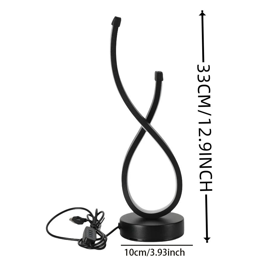 Creative LED Table Lamp Abajur Para Quarto Lampada Tavolo Led Minimalist Bedroom Decor Light Lampara Estilo Industrial  lamps