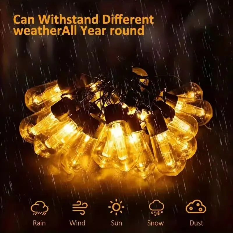 1PC Solar Bulbs String Lights,Outdoor Waterproof Garden Lamps,Garden,Terrace,Balcony,Camping,Party Retro Decoration  Fairy Lamps