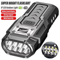 Tactical Portable Work Light EDC Flashlight Tool Mini LED Flashlight Outdoor Camping Hiking Tool MOLLE Flash Light Rechargeable