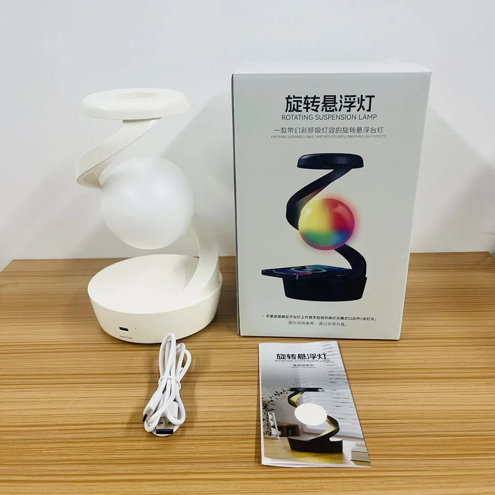 RGB Touch Atmosphere Lamp Wireless Charging Night Light Creative Table Lamp for Bar Hotel Gaming Room Bedroom Decorative Lamp