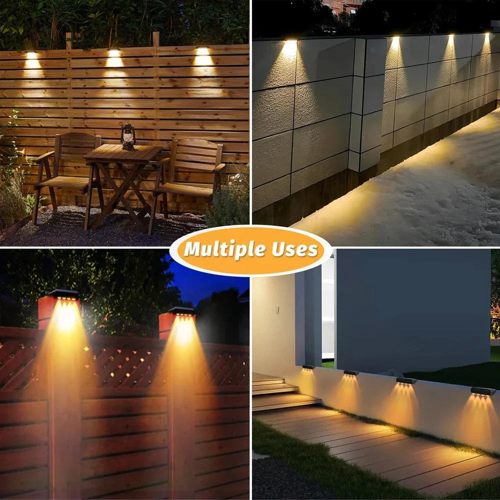 1-4pcs Solar Wall Light Outdoor Waterproof Solar Light Lighting Home Garden Courtyard Decoration Outdoor Sunlight Light