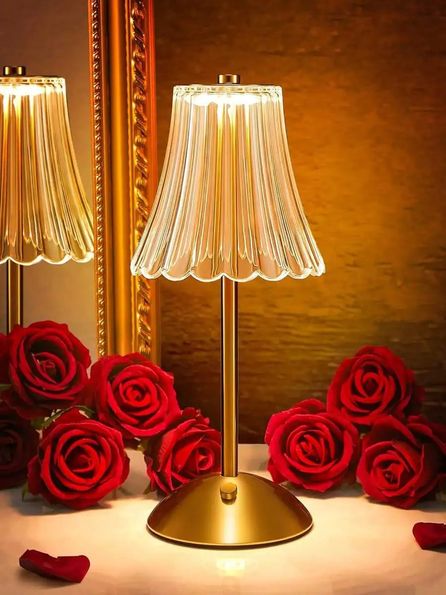 Cordless Table Lamps For Home,Table,Dining Room, Gold Rechargeable Lamps, USB Charge 12'' Tall LED Brass Portable Outdoor Indoor