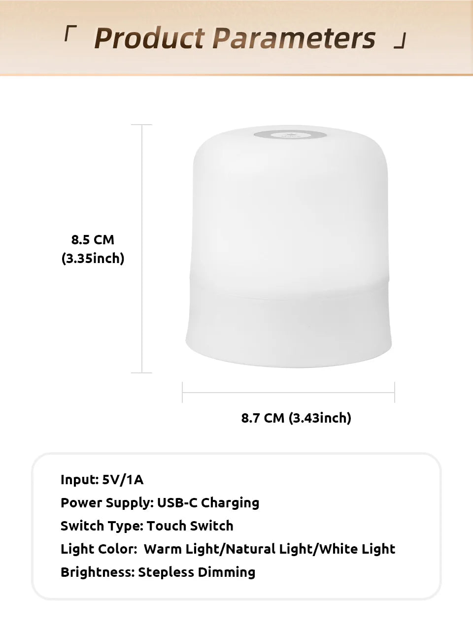 GGbingo Touch Night Light Rechargeable Remote Control Night Light RGB Dimmable Table Lamp Ambient Light for Bedroom Living Room