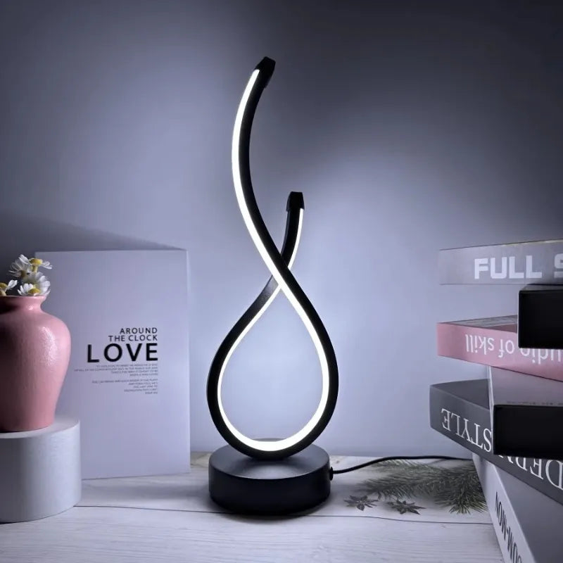 Creative LED Table Lamp Abajur Para Quarto Lampada Tavolo Led Minimalist Bedroom Decor Light Lampara Estilo Industrial  lamps