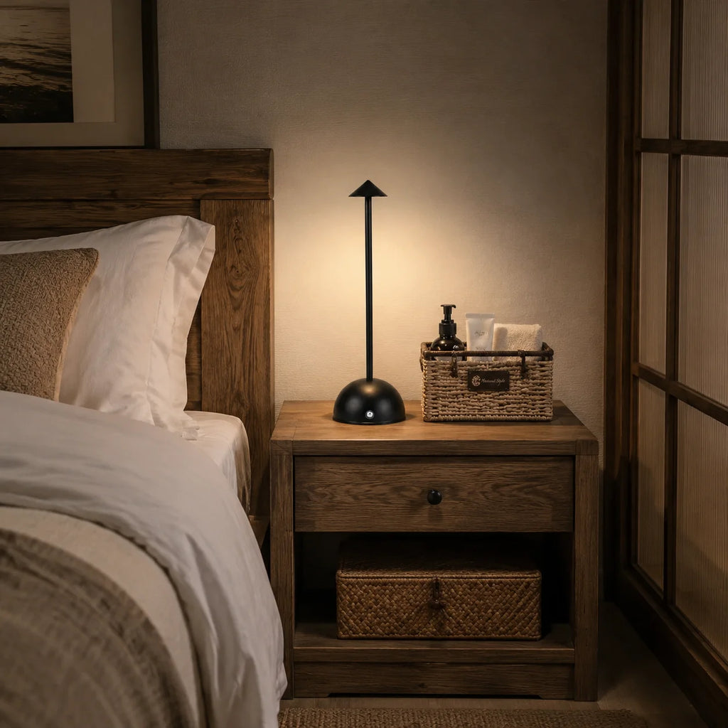 Portable Rechargeable Table Lamp LED, Wireless Touch Control , Dimmable Bedside , USB Charging Ambient Lamp for Home Cafe Bar