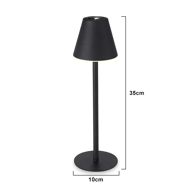 Portable Led Metal Desk Lamp Bar Retro Table Lamp With USB Rechargeable Battery Lampe Touch Dimming Eye Protection Night Lights