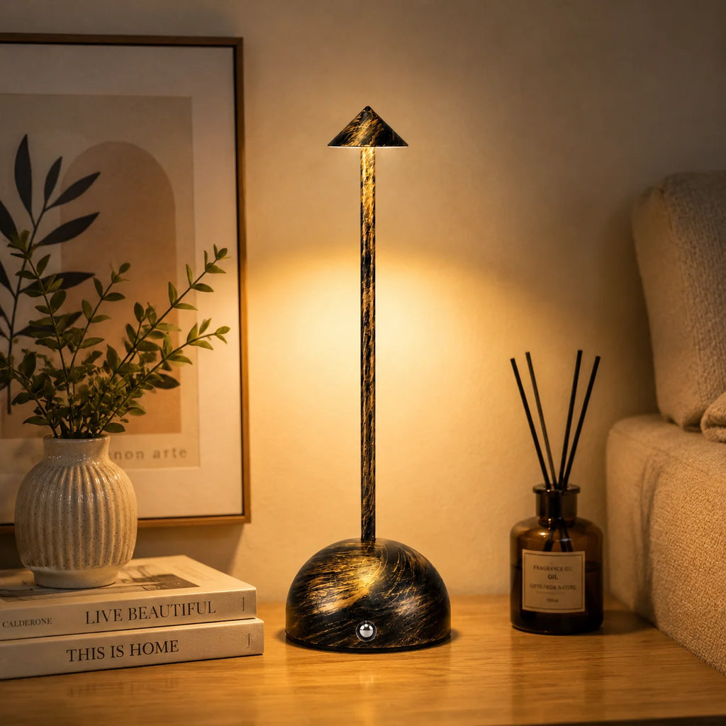 Portable Rechargeable Table Lamp LED, Wireless Touch Control , Dimmable Bedside , USB Charging Ambient Lamp for Home Cafe Bar