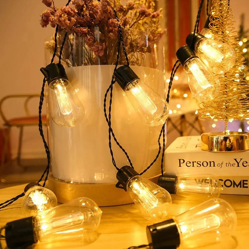1PC Solar Bulbs String Lights,Outdoor Waterproof Garden Lamps,Garden,Terrace,Balcony,Camping,Party Retro Decoration  Fairy Lamps